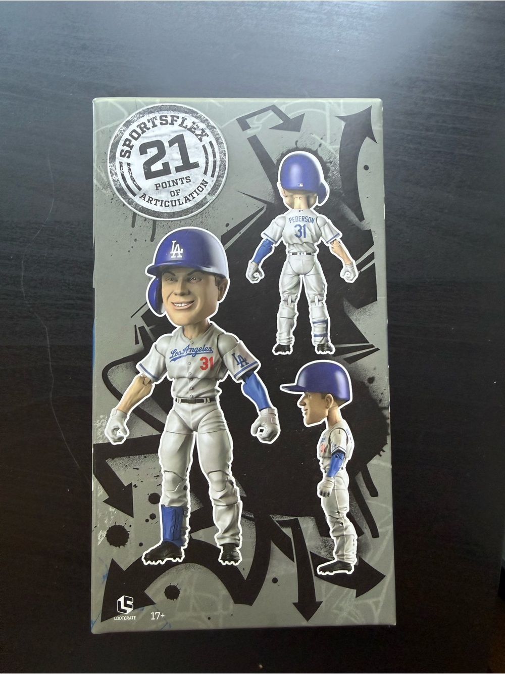 Sportscraft Baseball Action Figure - Joc Pederson #31 Dodgers